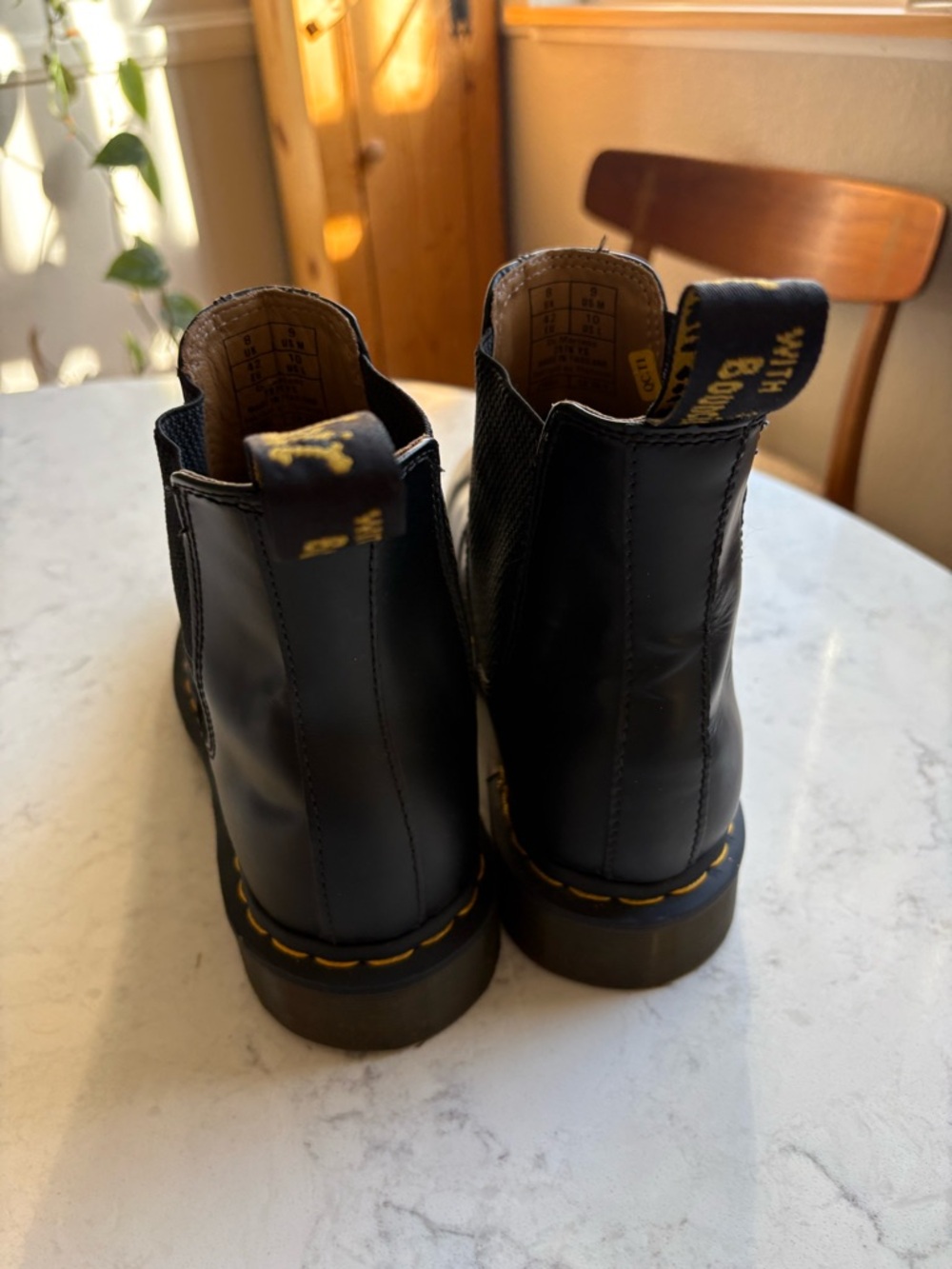 Dr. Martens Black Chukka Boots with Yellow Stitching - Picture 9 of 13